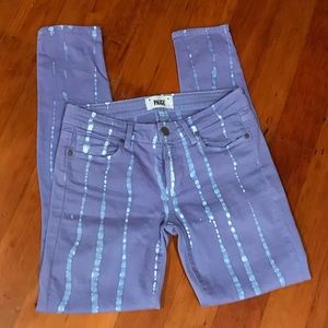 Paige purple acid wash skinny jean size 28